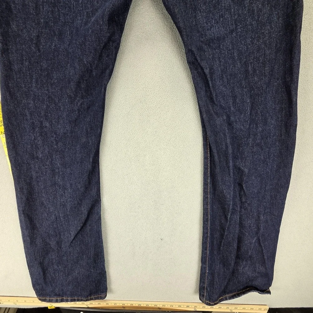 Levis 517 Jeans Mens 32x34 Blue Dark Wash Bootcut Zip Fly Regular Fit Denim